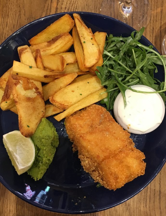 Gluten Free Fish and Chips: Loulou Friendly Diner